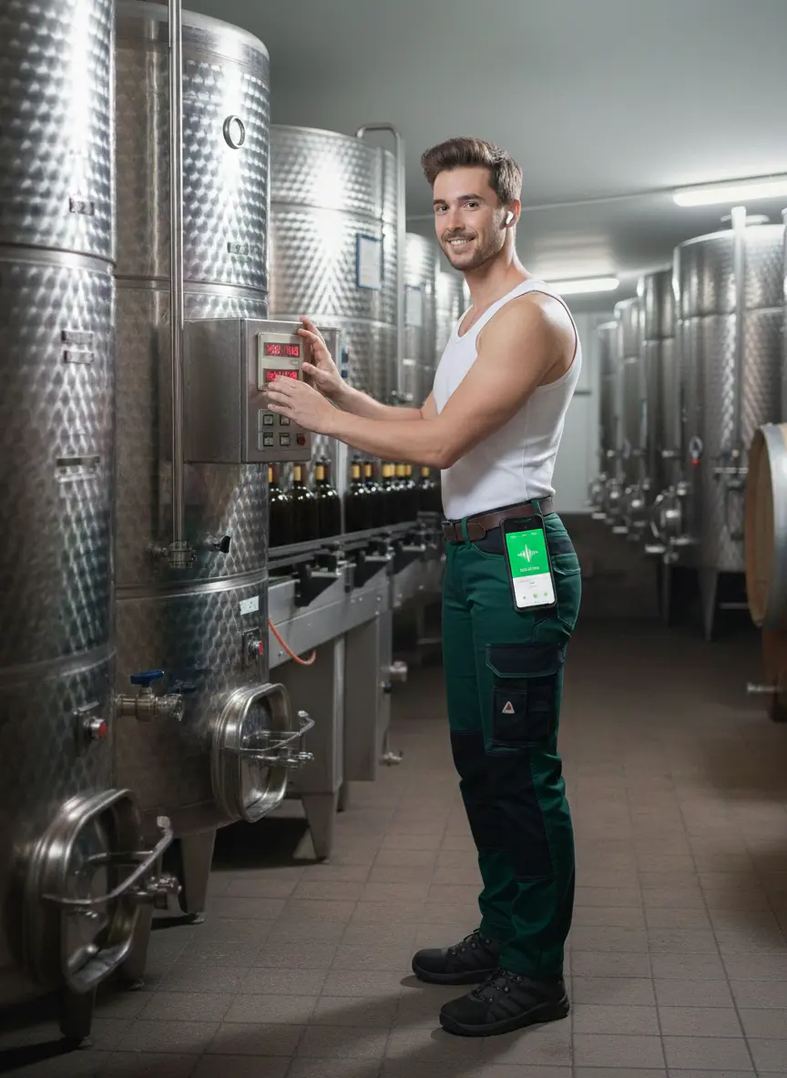 Traubenlesen im Weinberg